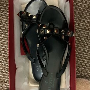 Valentino Garavani rock stud thongs
